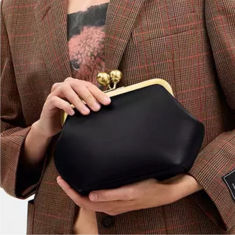 Coach Leather Kisslock Frame 16